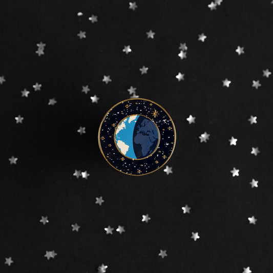 Earth in Space Pin Badge