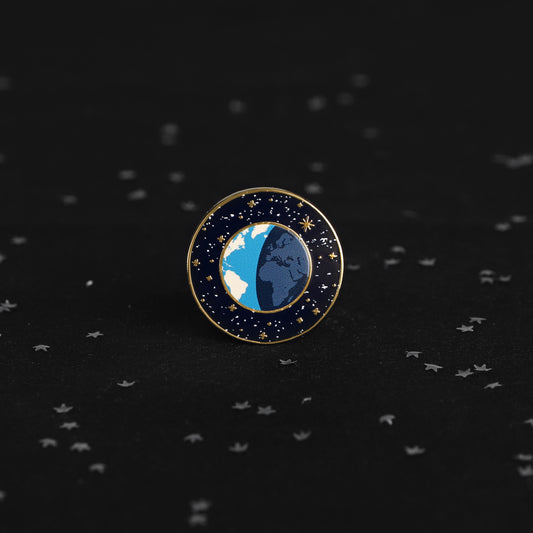 Earth in Space Pin Badge