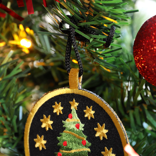 Embroidered Christmas Tree Decoration
