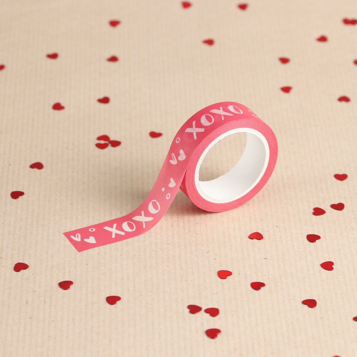 Valentines Love Hearts & XOXO Washi Tape, Pack of 2