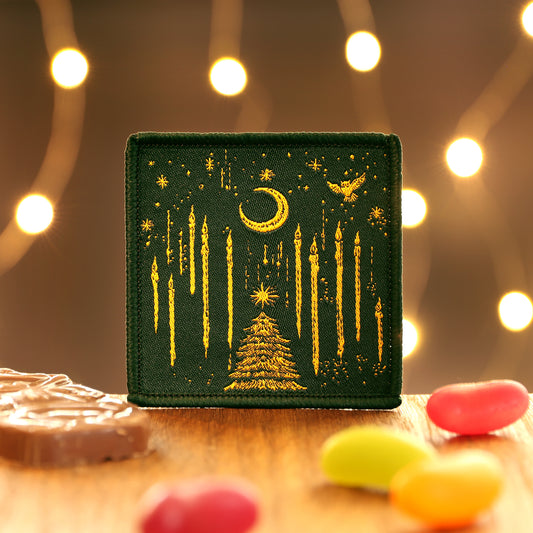 Wizard's Christmas Woven Patch