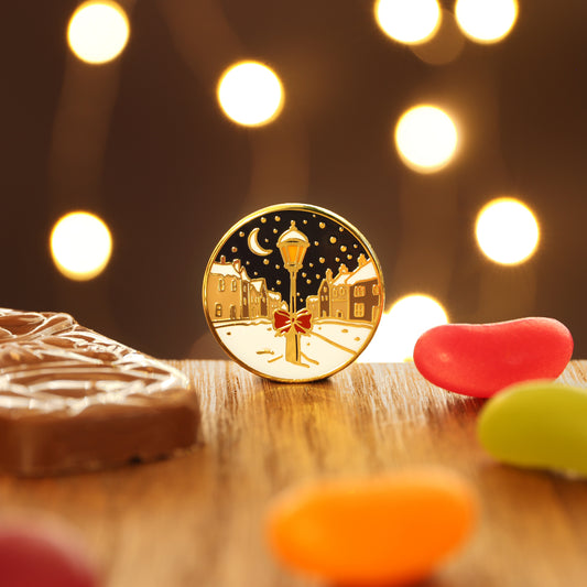 Christmas Lantern Pin Badge