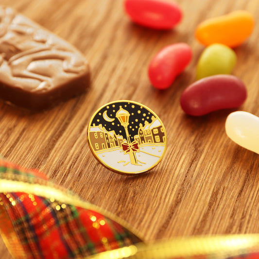 Christmas Lantern Pin Badge