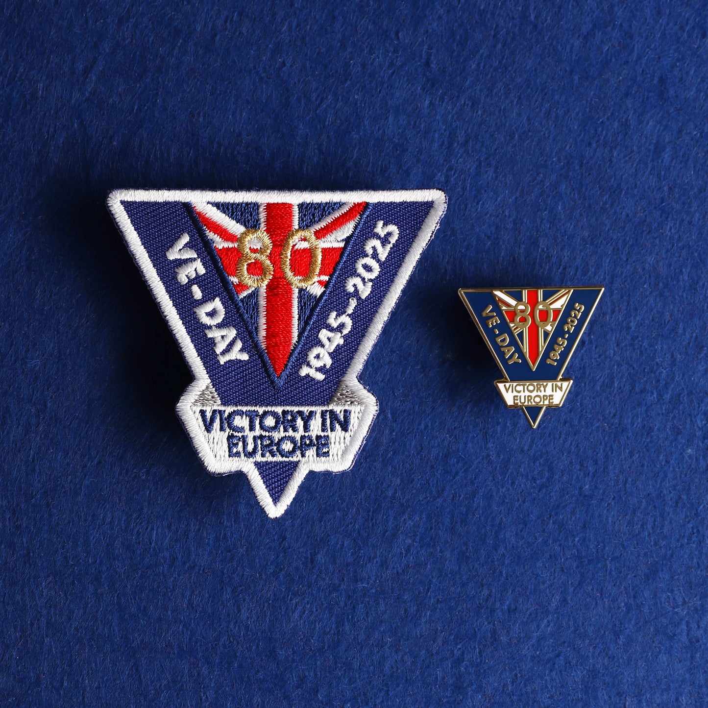 VE Day 80th Anniversary Pin Badge (1945–2025)