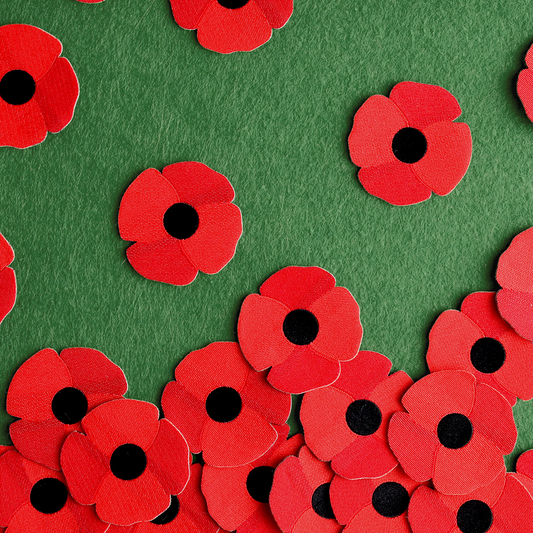 Remembrance Day Poppy Patch 40mm (Pack of 15)