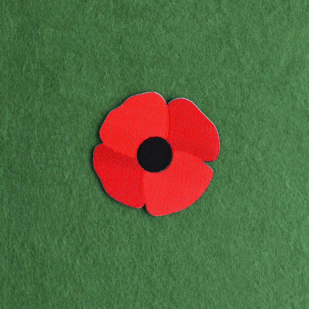 Remembrance Day Poppy Patch 40mm (Pack of 15)