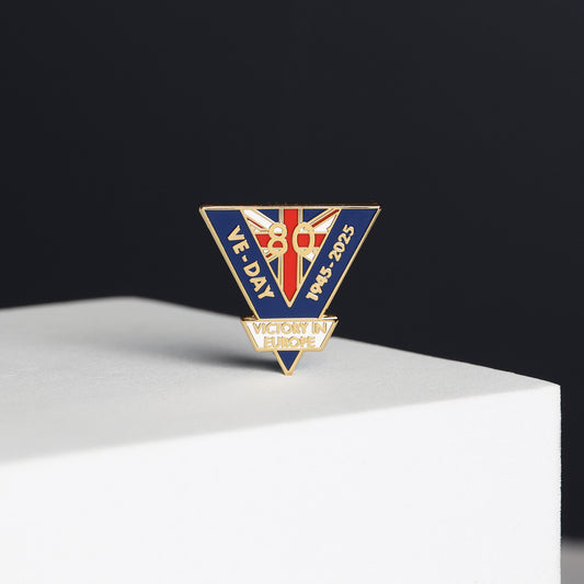 VE Day 80th Anniversary Pin Badge (1945–2025)