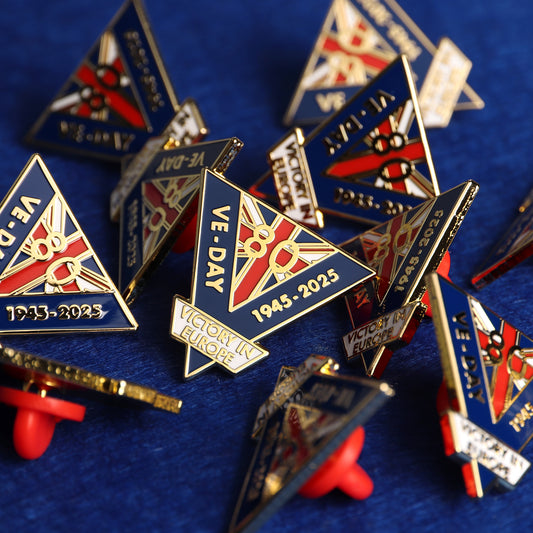 VE Day 80th Anniversary Pin Badge (1945–2025)