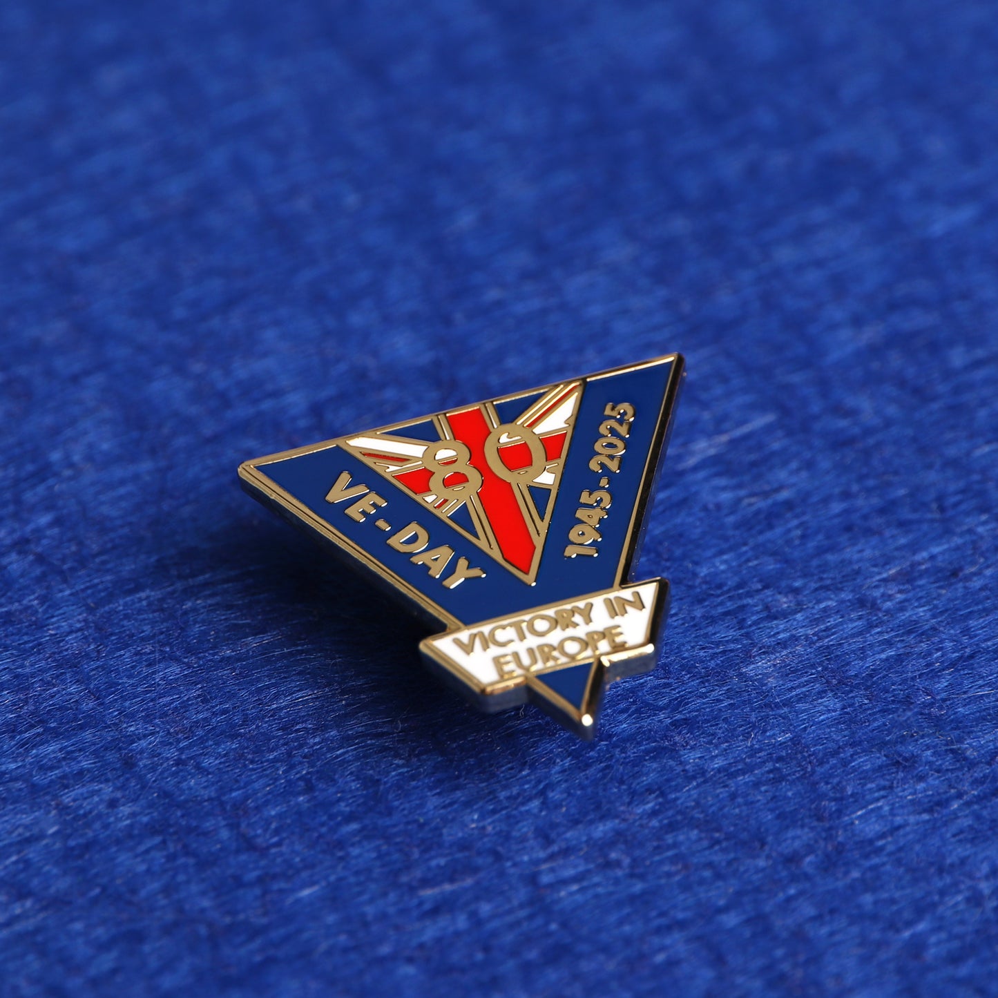 VE Day 80th Anniversary Pin Badge (1945–2025)