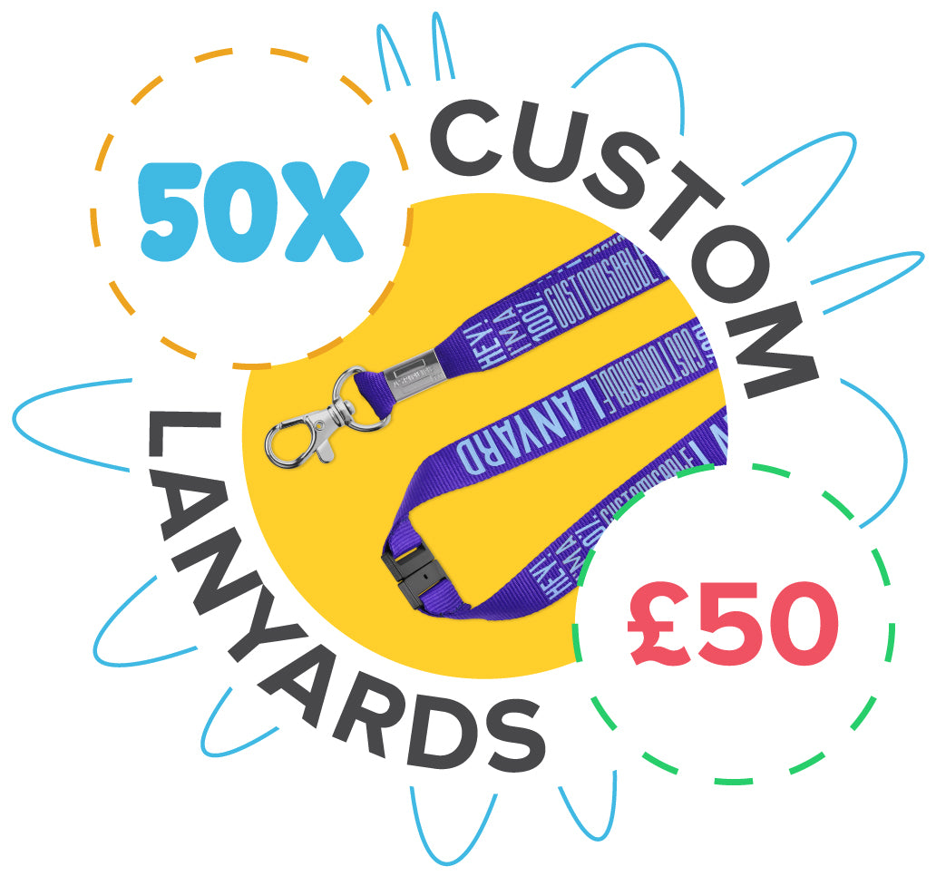 50 x Custom Made Lanyards