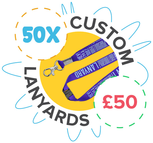 50 x Custom Made Lanyards
