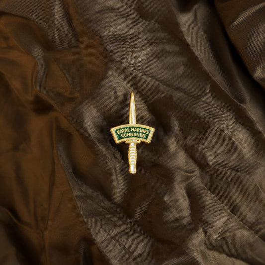 Royal Marines Commando Fairbairn Sykes Pin Badge