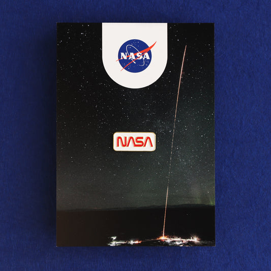 NASA Worm Pin Badge