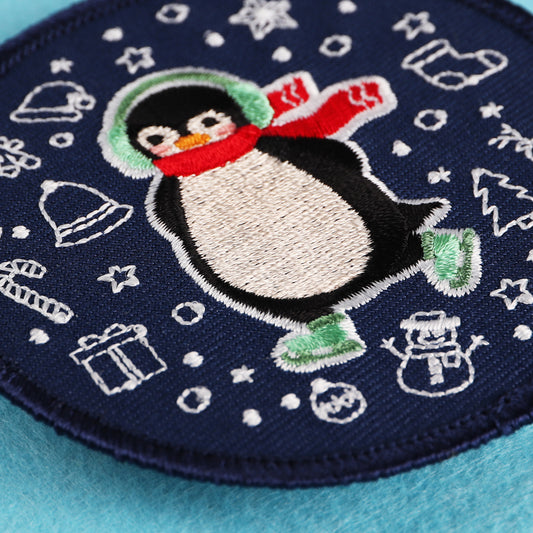 Christmas Penguin Patch
