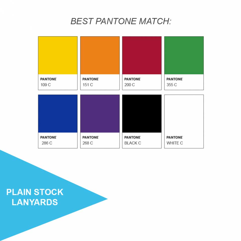 Plain Stock Lanyards, Pack of 100