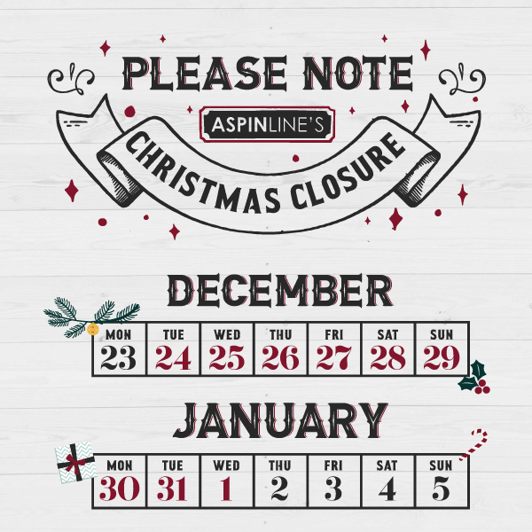 Christmas Closure Notice 2019