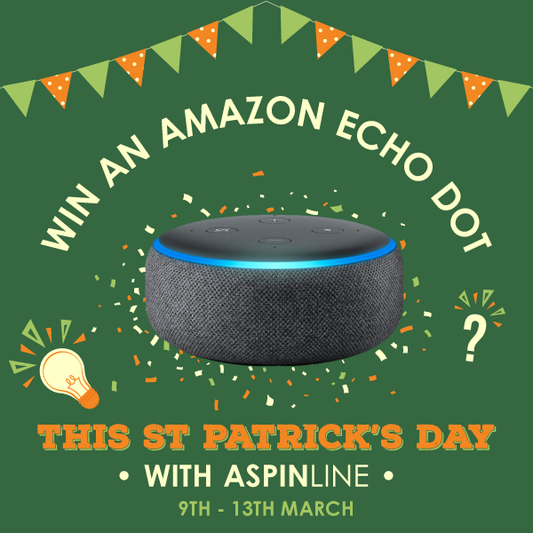 Win an Amazon Echo Dot this St Patrick's Day with Aspinline!