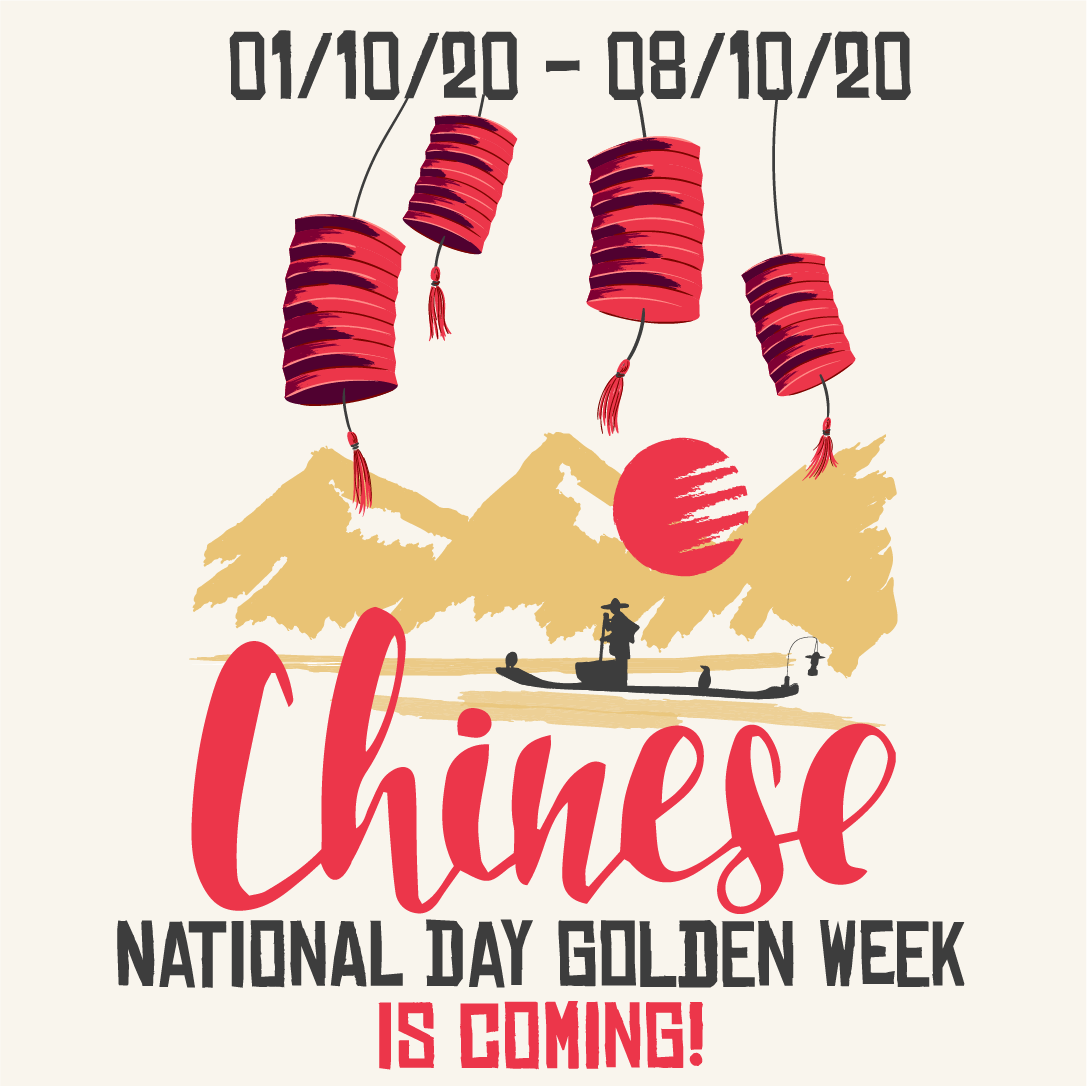 Chinese National Day Golden Week 2020 Lead Time Information