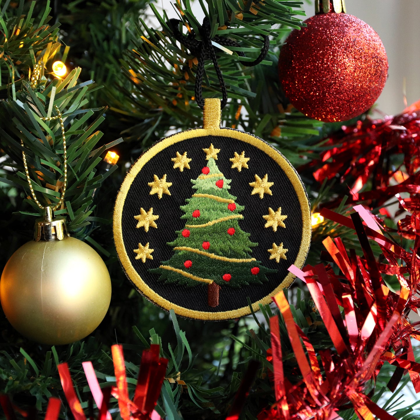 Embroidered Christmas Tree Decoration