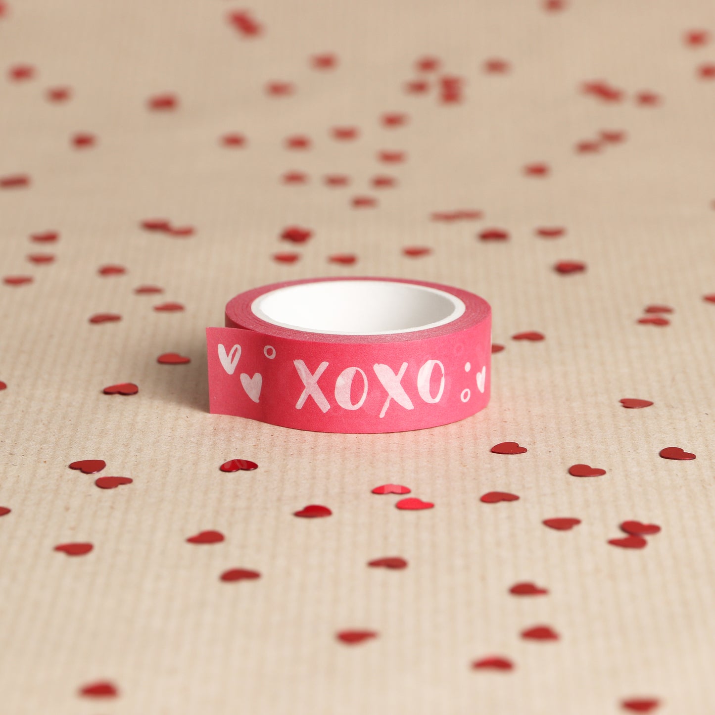 Valentines Love Hearts & XOXO Washi Tape, Pack of 2