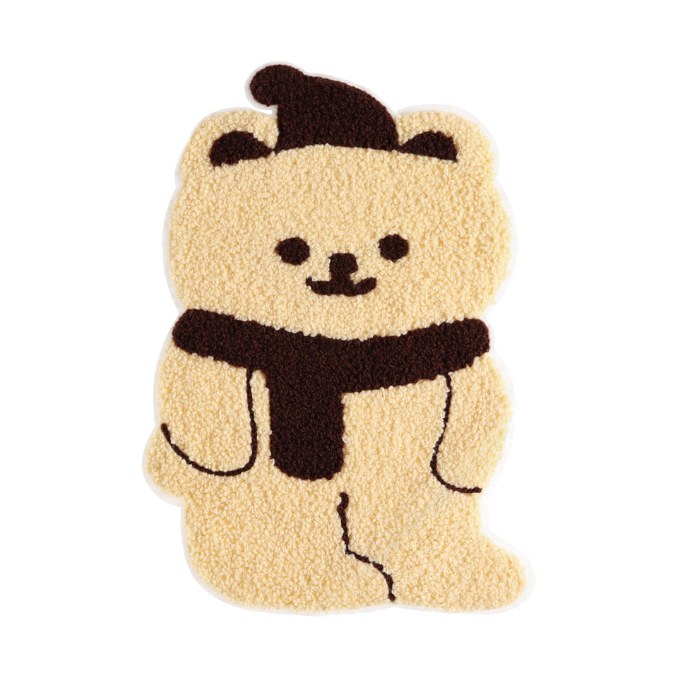 Teddy bear chenille patch