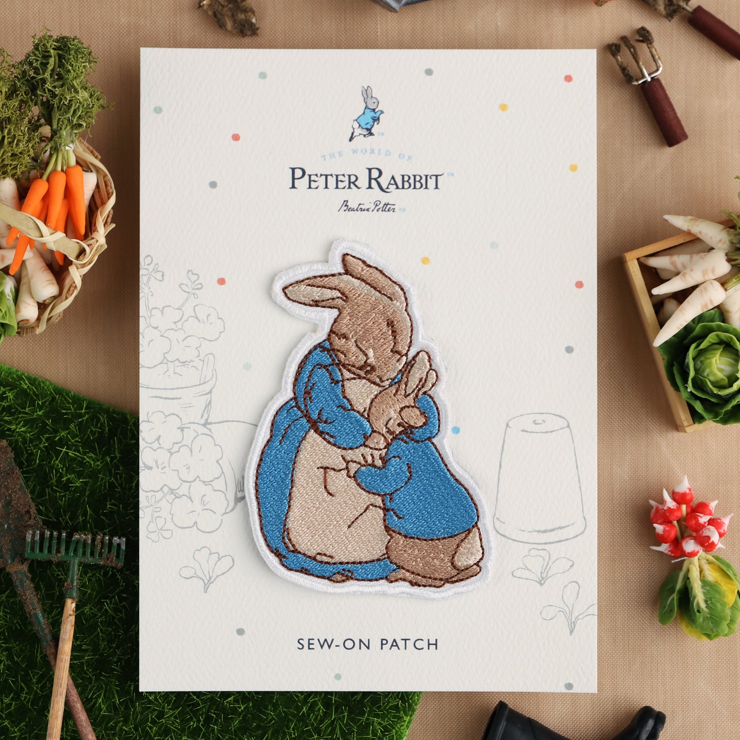 Character Collection Peter Rabbit Embroidered Patches - Beatrix Potter