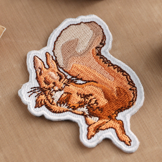 Squirrel Nutkin Embroidered Patch - Beatrix Potter