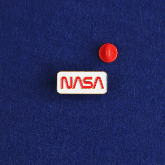 NASA Worm Pin Badge