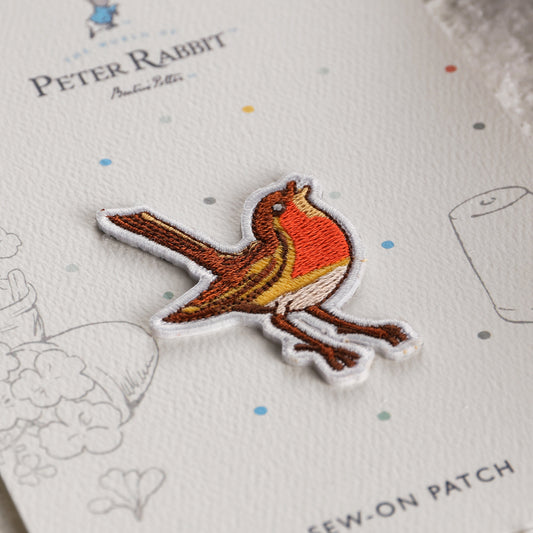 Robin Embroidered Patch - Beatrix Potter