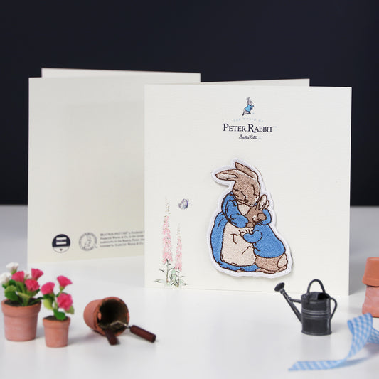 Peter Rabbit Mothers Day Patch & Greeting Card - Beatrix Potter