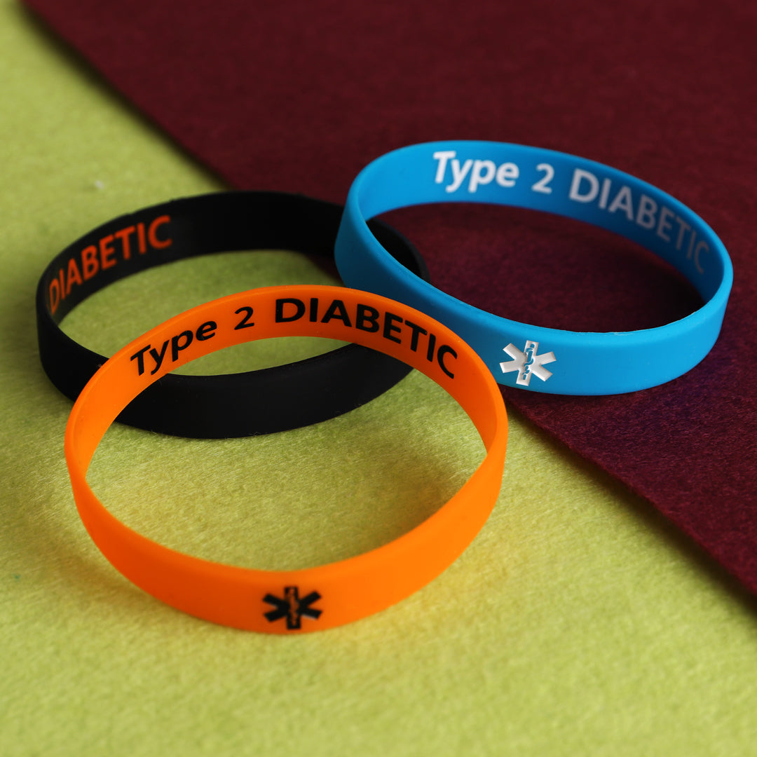 Type 1 sale diabetes rubber bracelets