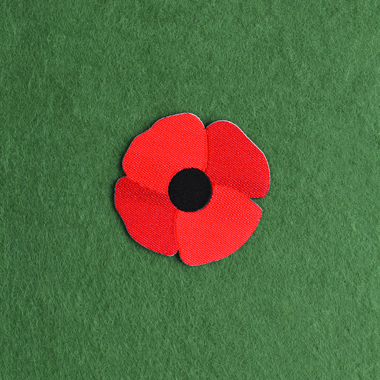 Remembrance Day Poppy Patch 40mm